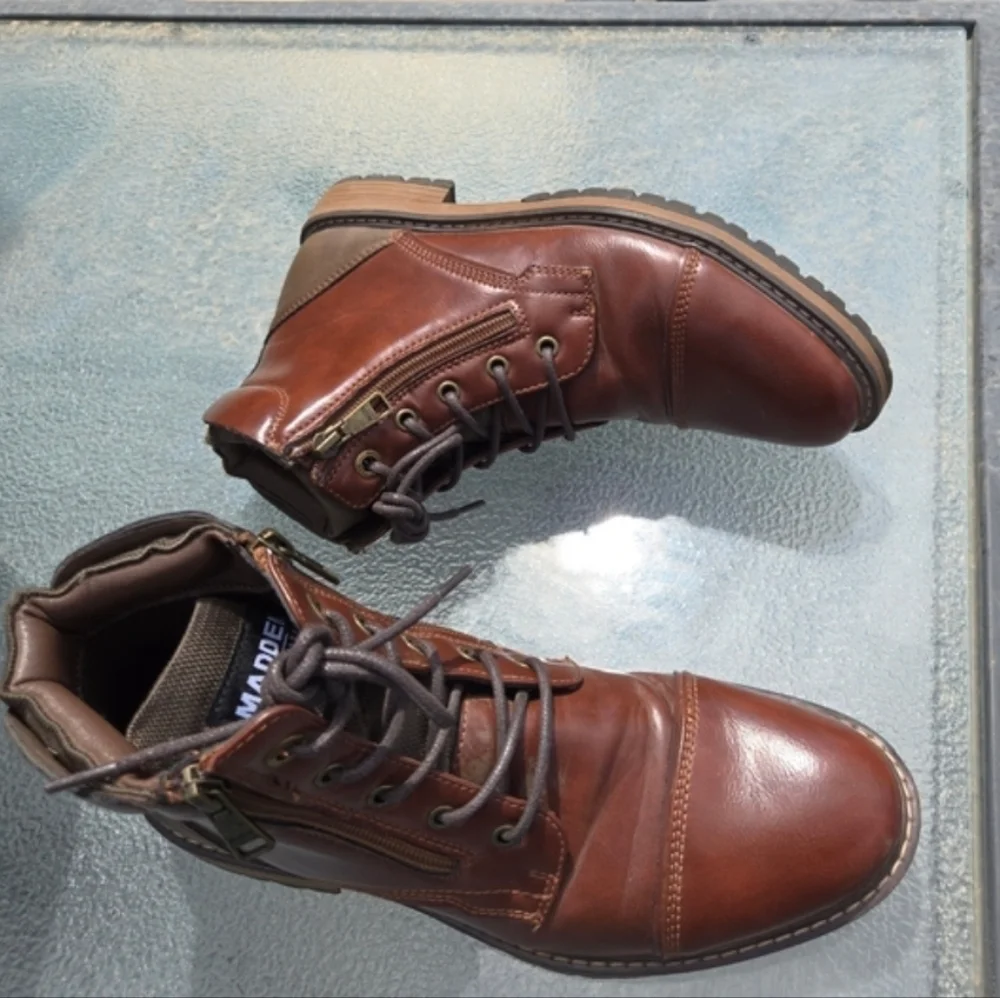 Madden Mens 7.5 Combat Boot Zip